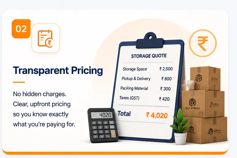 Transparent Pricing: no hidden charges, clear upfront pricing so you know exactly what you're paying for.